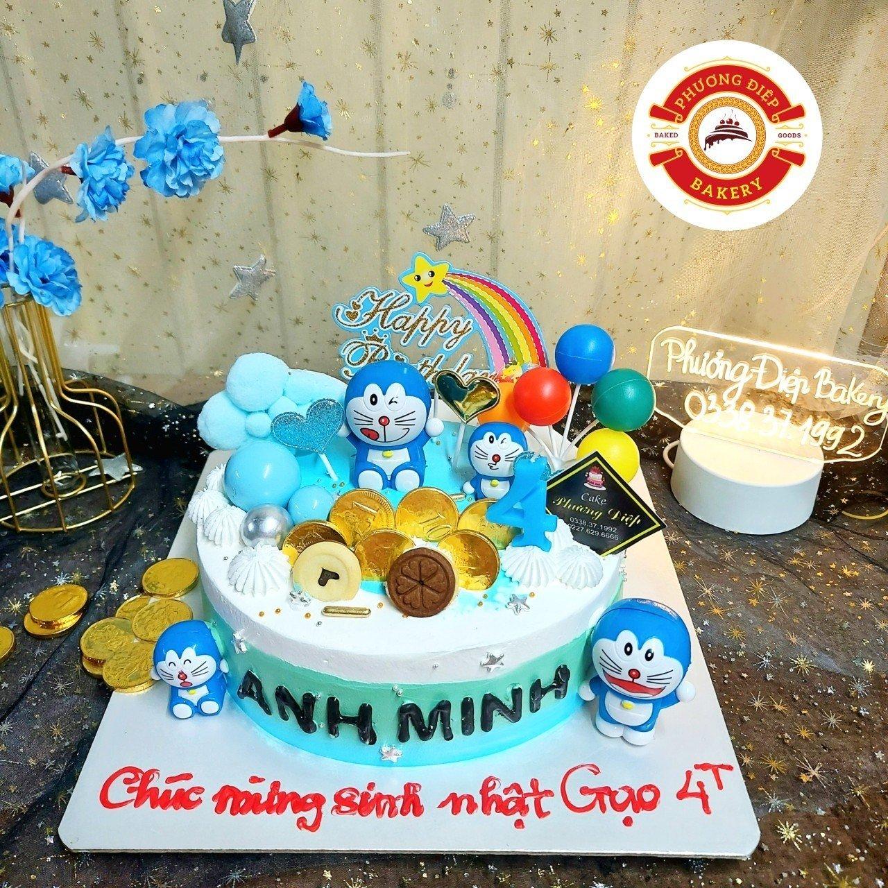 Set trang trí sinh nhật chủ đề Doraemon  bé Gia Khang  PartyStorevn
